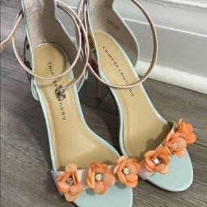 Chinese Laundry Lullaby Flower Beaded Heels